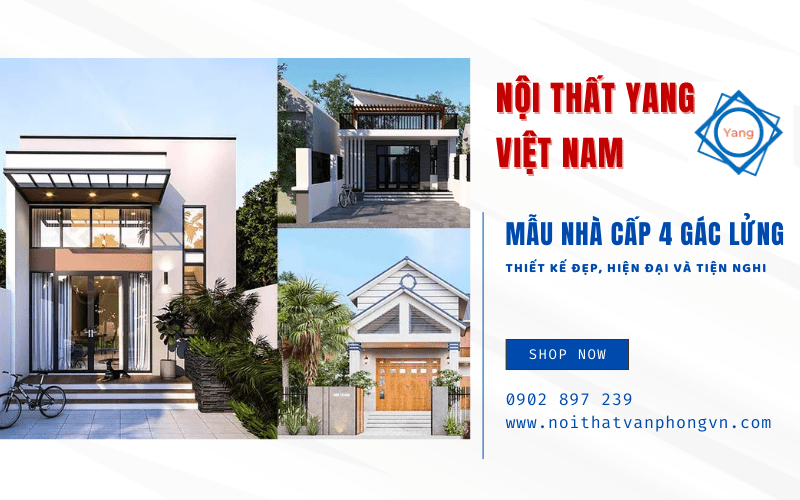 mẫu nhà cấp 4 gác lửng