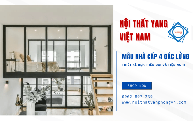 mẫu nhà cấp 4 gác lửng