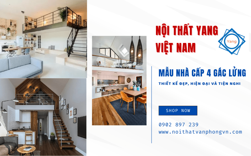 mẫu nhà cấp 4 gác lửng