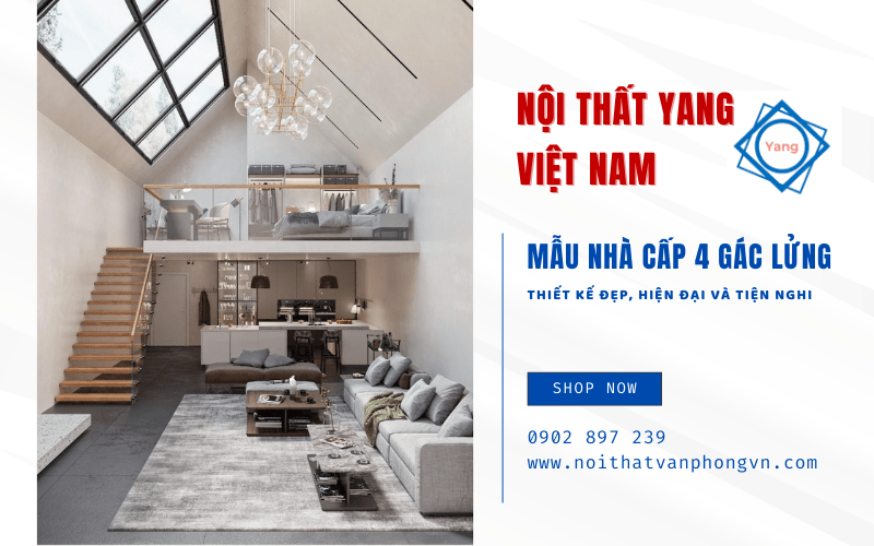 mẫu nhà cấp 4 gác lửng