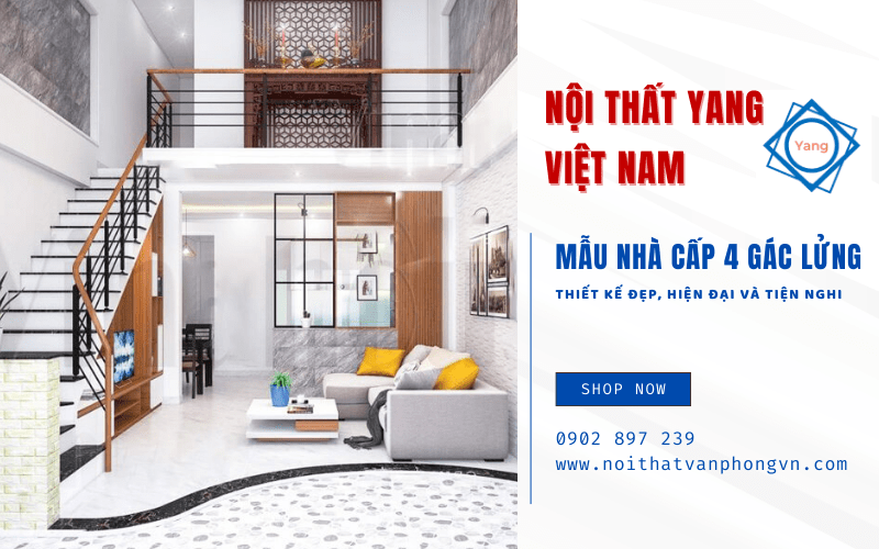 mẫu nhà cấp 4 gác lửng